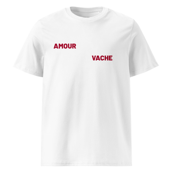 T-shirt Amour Vache Imprimé - Unisexe
