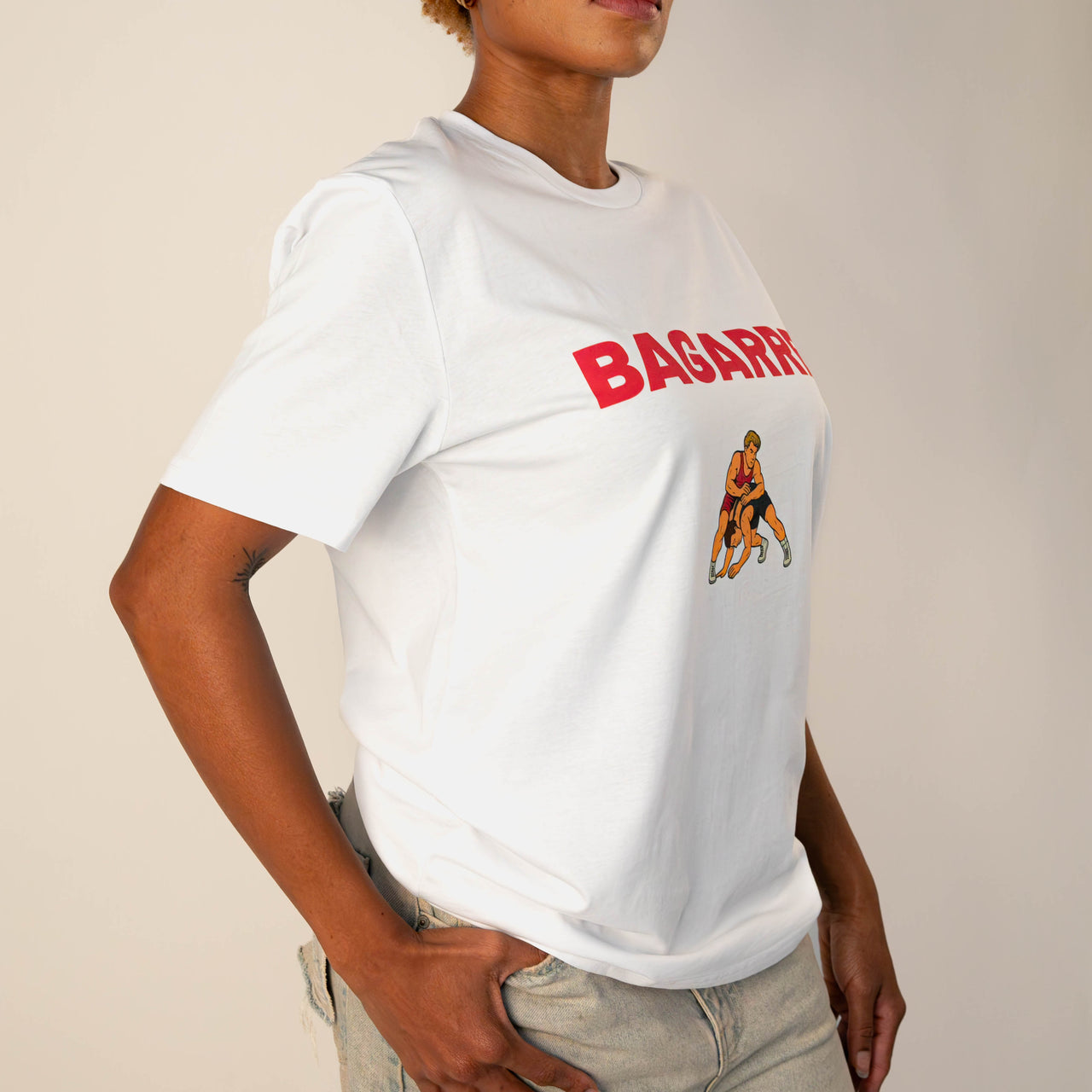 T-shirt Lutte Imprimé - Unisexe