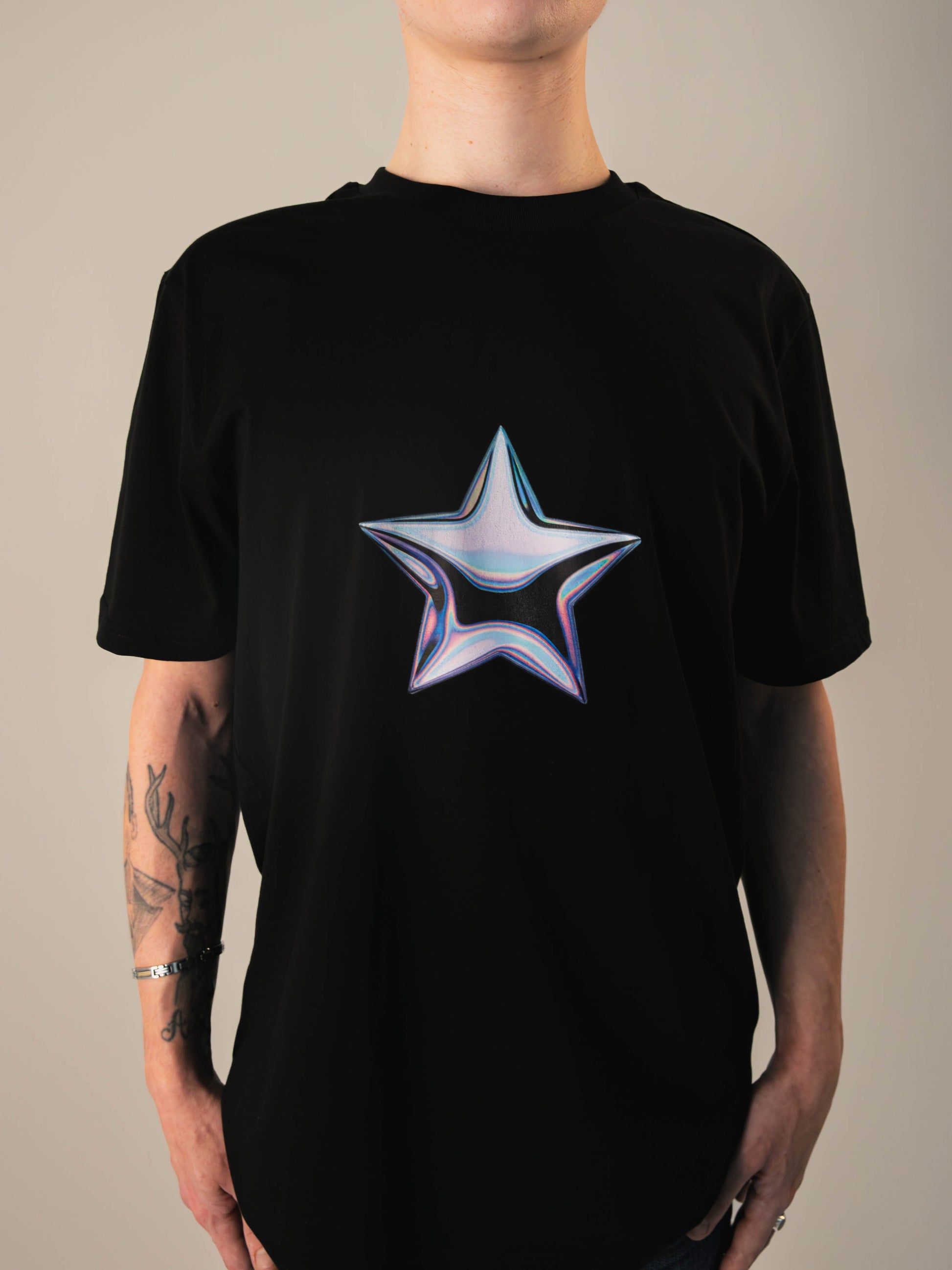 T-shirt Etoile Imprimé - Unisexe