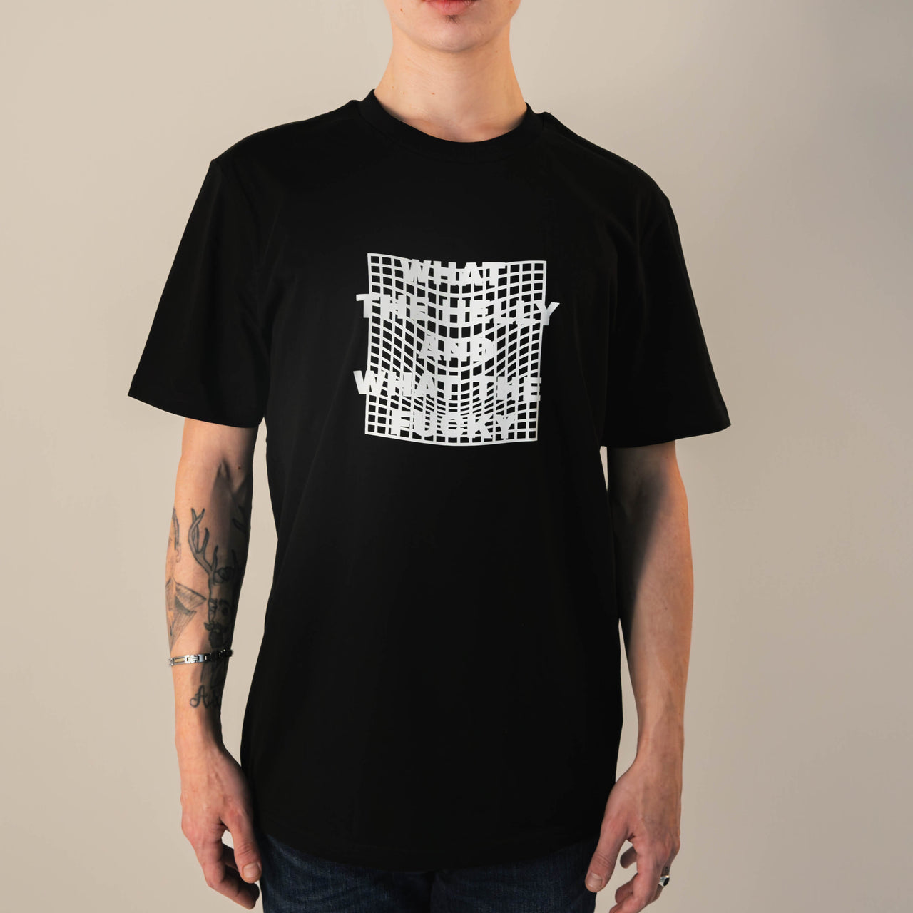 T-shirt What the helly ? Imprimé - Unisexe