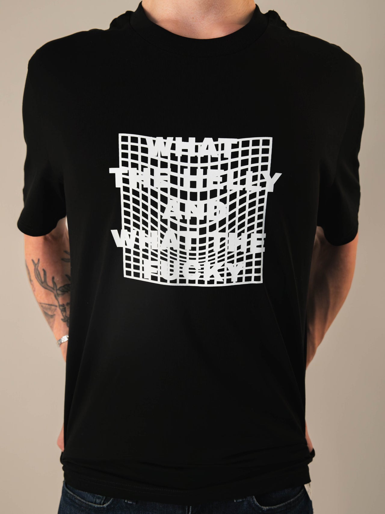 T-shirt What the helly ? Imprimé - Unisexe